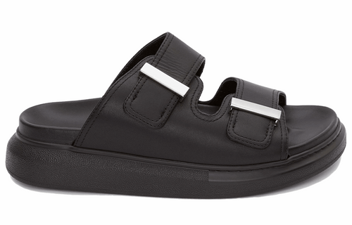 (WMNS) Alexander McQueen Hybrid Slide 'Black' 650784WHXZE1081 #