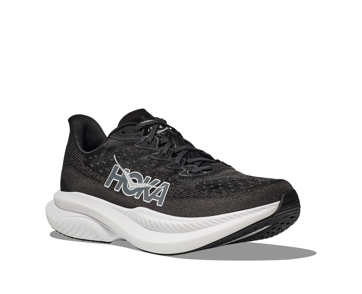 HOKA Women's Mach 6 - BLACK / WHITE