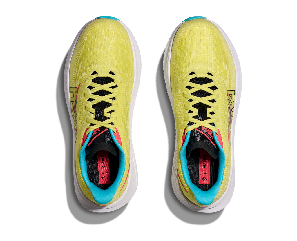 HOKA Women's Mach 6 - YUZU / CIELO BLUE
