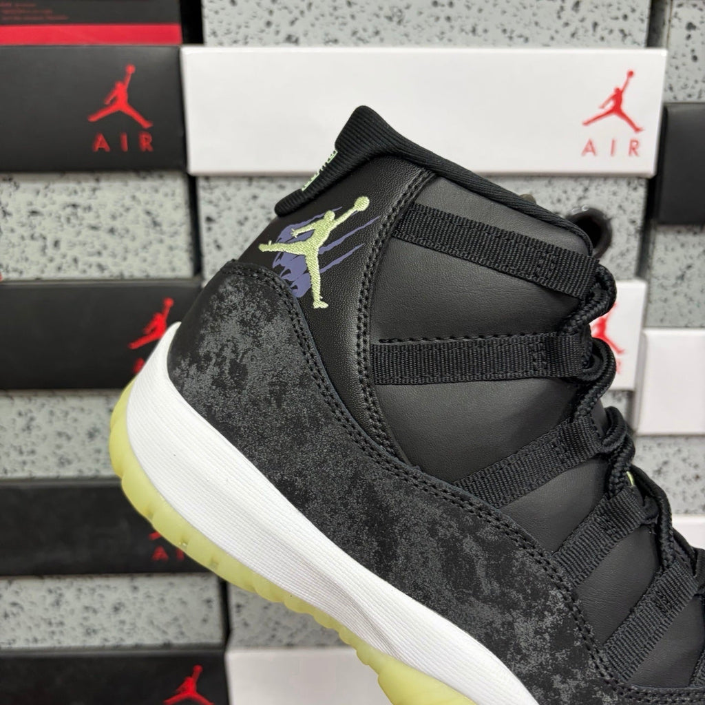 Jordan 11 Retro Black Barely Volt