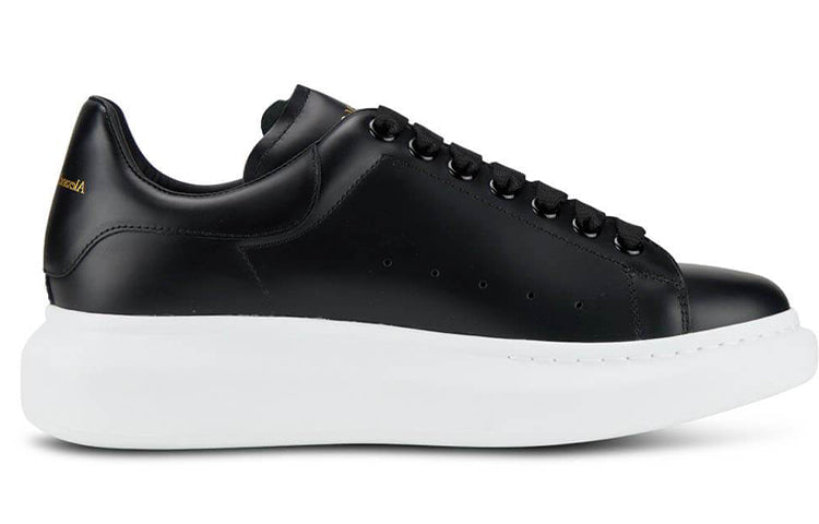 Alexander McQueen Oversized Sneaker 'Black White Sole' 553680WHGP51000 #