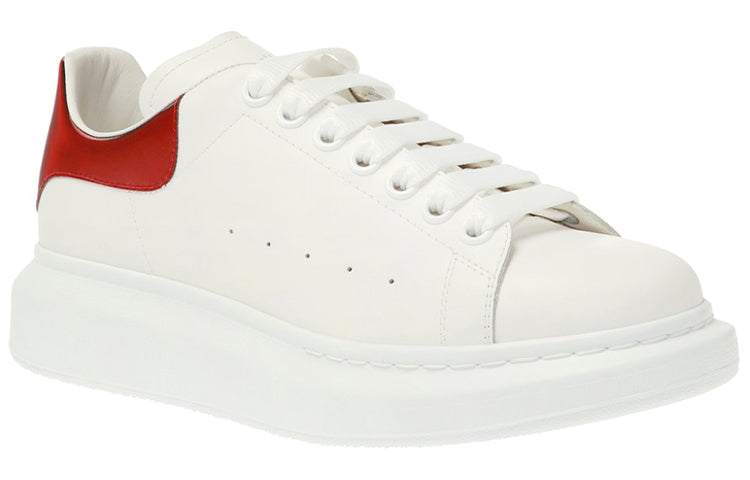 (WMNS) Alexander McQueen Oversized Sneaker 'White Lust Red' 553770WHXMW9676 #