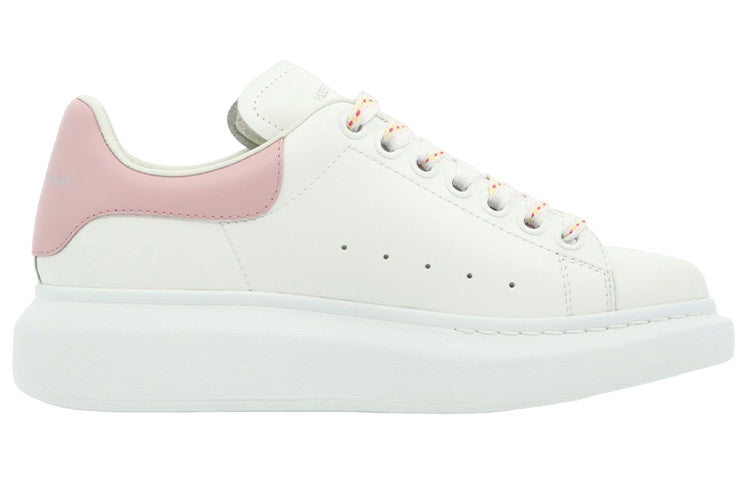 (WMNS) Alexander McQueen Oversized Larry Leather Sneakers 'White Pink' 718139WHGP58937 #