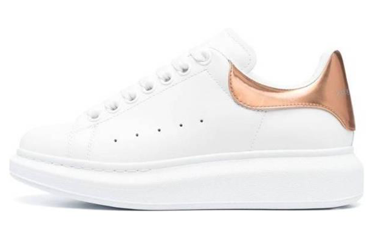 (WMNS) Alexander McQueen Oversized Sneakers 'White Rose Gold' 718232WIE829053 #