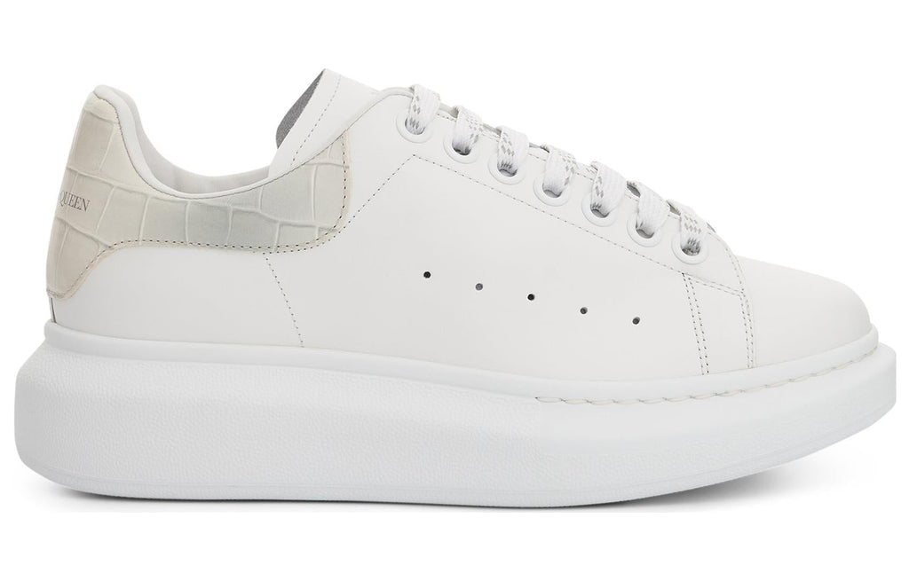 (WMNS) Alexander McQueen Oversized Low-Top Sneakers 'White Beige' 718233WICG68959 #