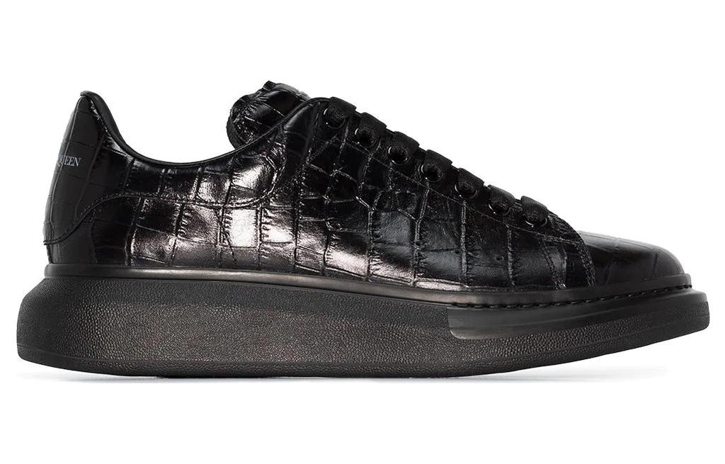 Alexander McQueen Oversized Sneaker 'Croc Black' 553680WIAY01000 #