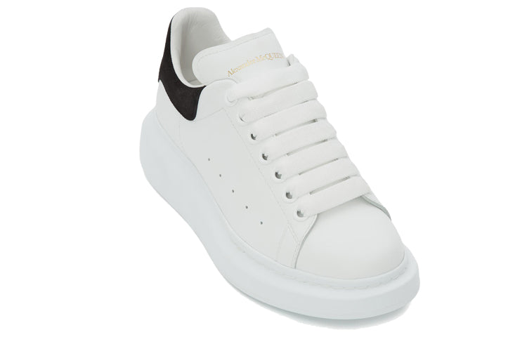 (WMNS) Alexander McQueen Oversized Sneaker 'White Black Suede' 553770WHGP79061 #
