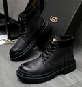 UGG Men's Leather Lace-Up Boot – Black