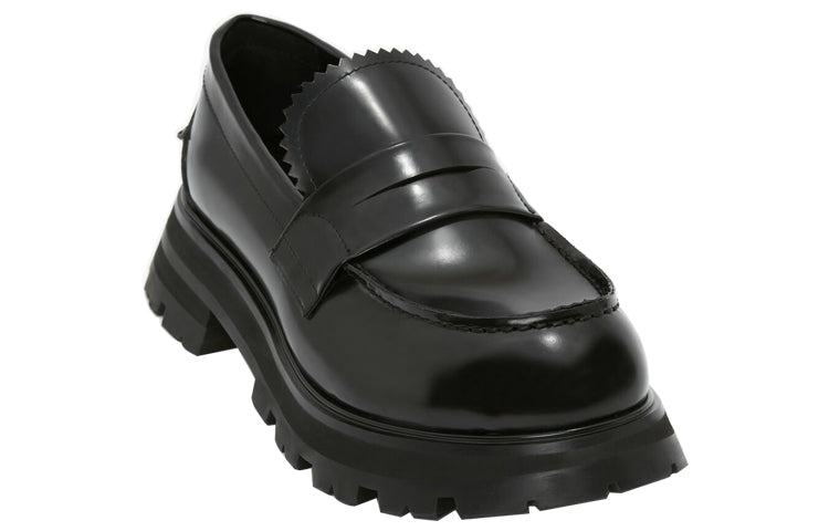 (WMNS) Alexander McQueen Wander Loafer 'Black' 664618WHZ801000 #
