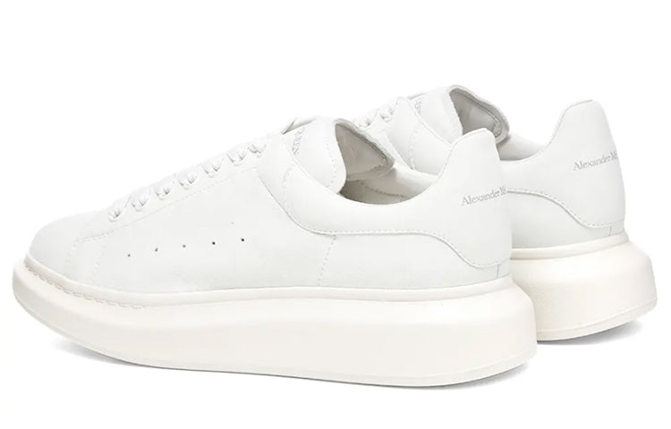 Alexander McQueen Nubuck Wedge Sole Sneaker 'Ivory' 553761WHV679521 #