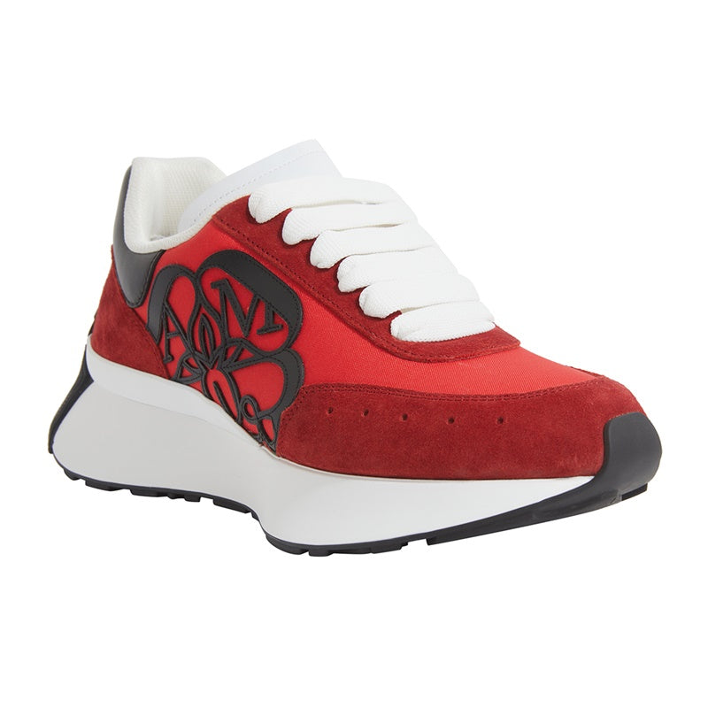 (WMNS) Alexander McQueen Sprint Runner 'Red Black' 687996W4T226475 #
