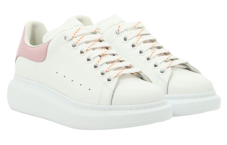 (WMNS) Alexander McQueen Oversized Larry Leather Sneakers 'White Pink' 718139WHGP58937 #