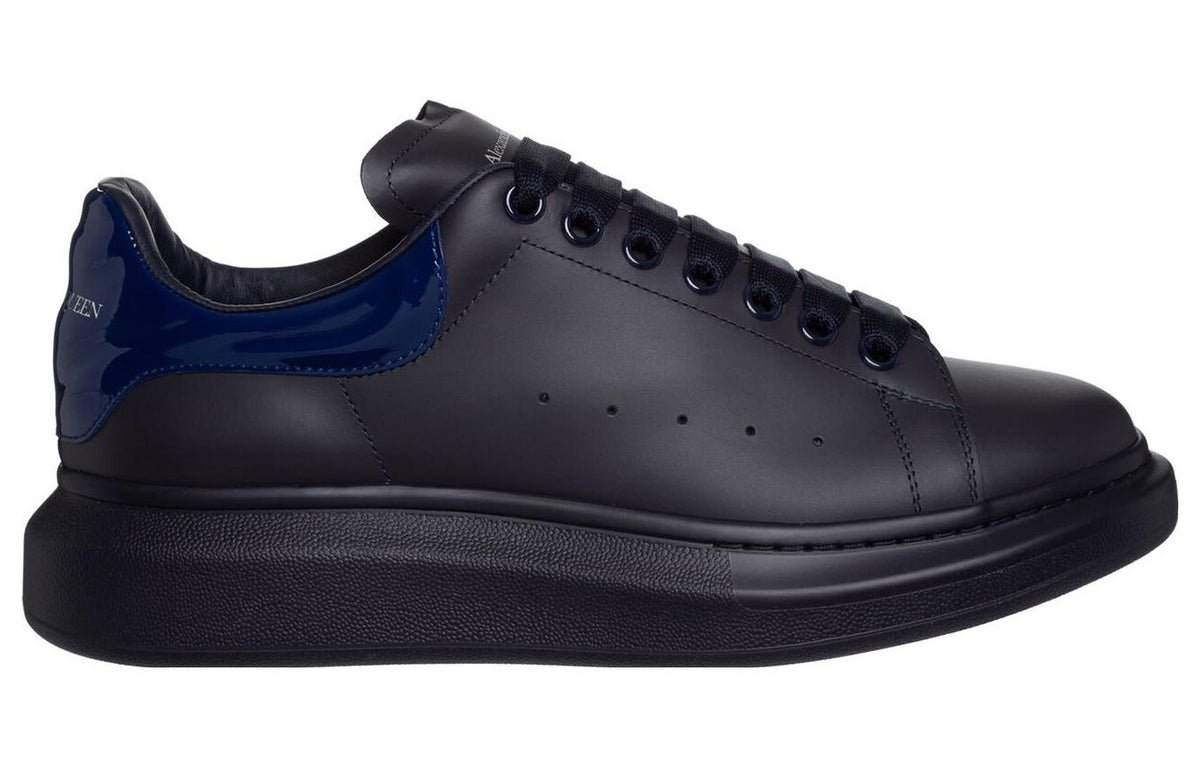 Alexander McQueen Oversized Sneaker 'Triple Black Blue' 727390WICGV4219 #