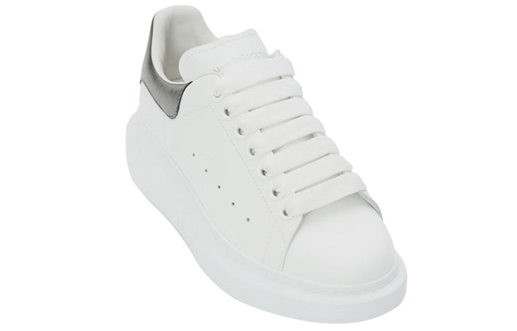 (WMNS) Alexander McQueen Oversized Sneaker 'Bleach White Silver' 553770WHFBU9042 #