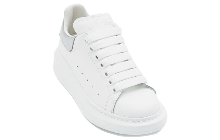 (WMNS) Alexander McQueen Oversized Sneaker 'Silver Crocodile' 553770WHYBQ9071 #
