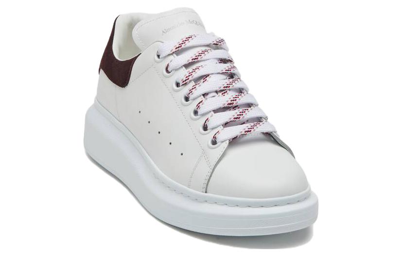 (WMNS) Alexander McQueen Oversized Sneaker 'White Dark Burgundy' 718139WIE988719 #