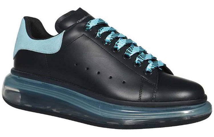 (WMNS) Alexander McQueen Oversized Sneakers 'Black Light Blue' 666893WHXMA1136 #