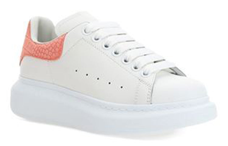 (WMNS) Alexander McQueen Oversized Sneaker 'Pink Embossed Suede Crocodile' 650788WHZ4K9648 #
