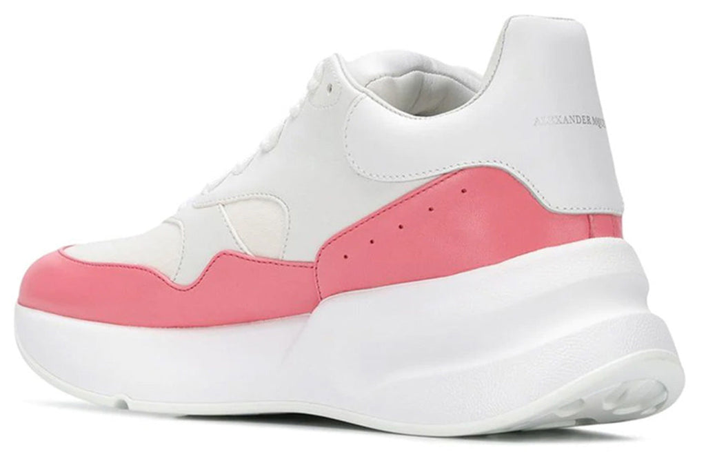 (WMNS) Alexander McQueen Oversized Runner in Nappa Calf Leather 'White Pink' 533710WHT999374 #