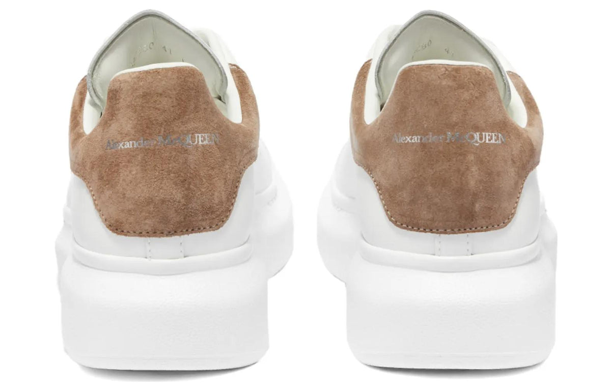 Alexander McQueen Suede Heel Tab Wedge Sole Sneaker 'White Mole' 553680WIBN29784 #