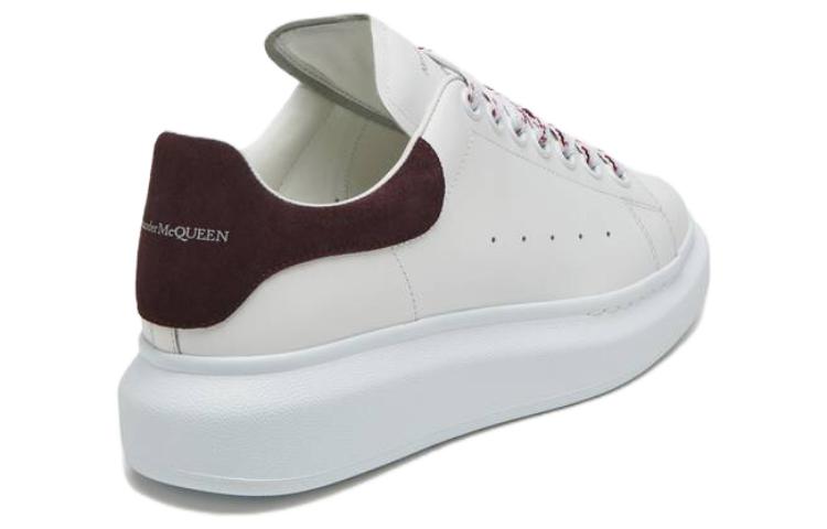 (WMNS) Alexander McQueen Oversized Sneaker 'White Dark Burgundy' 718139WIE988719 #