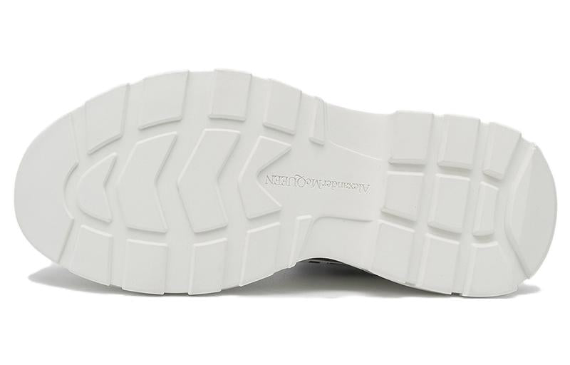 Alexander McQueen Tread Slick Graffiti Boots 'White Black Cream' 705667W4TG49356 #