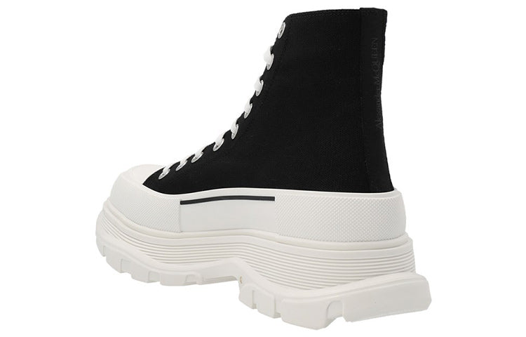 Alexander McQueen Tread Slick Boots 'Core Black White' 705659W4MV21070 #