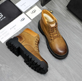 UGG Men's Leather Lace-Up Boot – Black