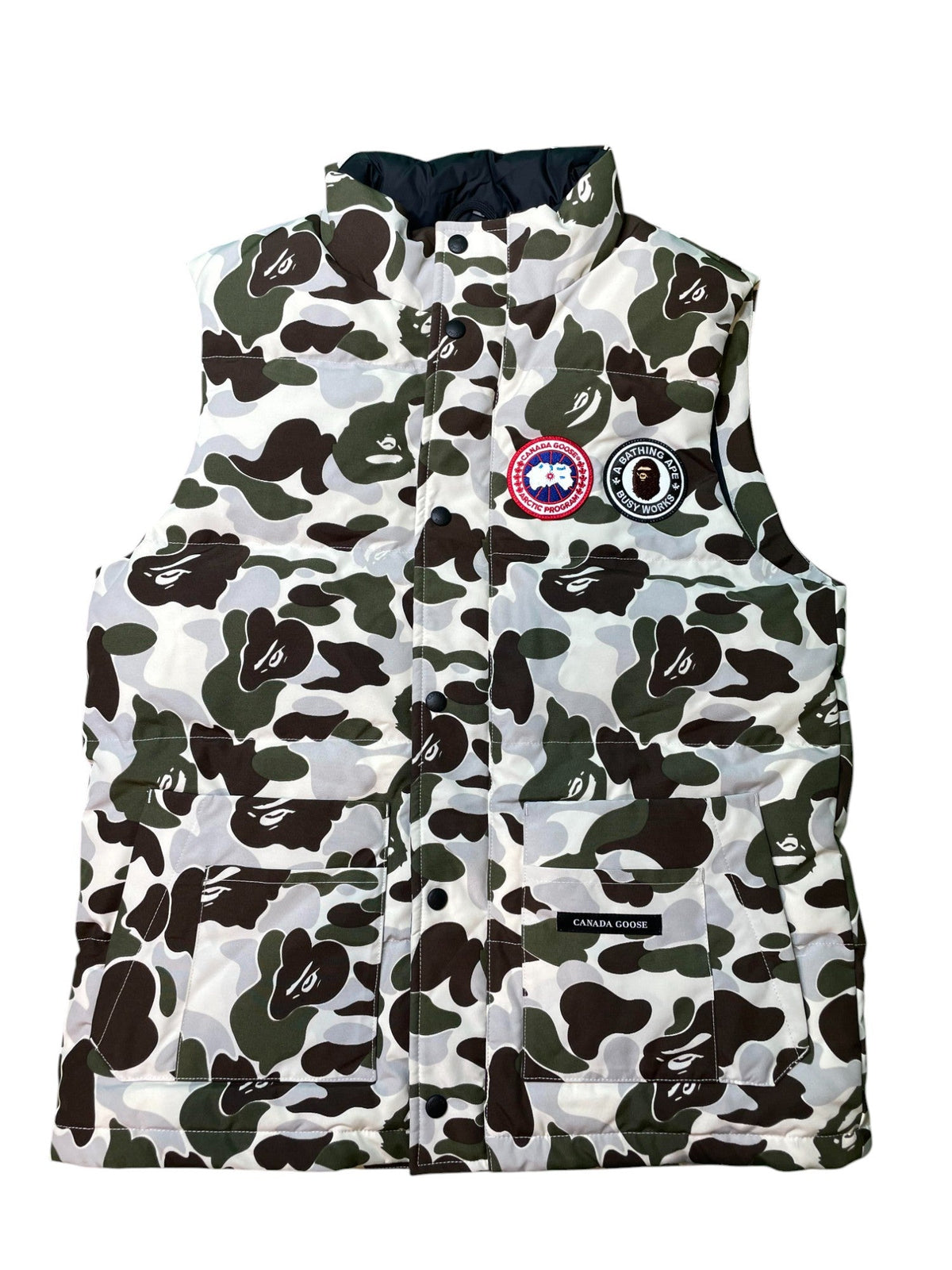 Canada Goose x BAPE Grey Camo Padded Vest