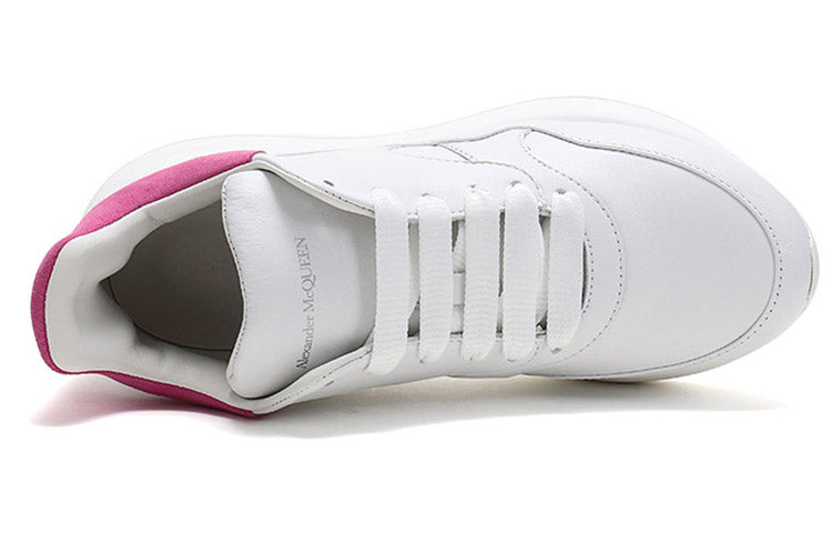 (WMNS) Alexander McQueen Oversized Runner Sneakers 'White Rose Pink' 586410WHRUB9373 #