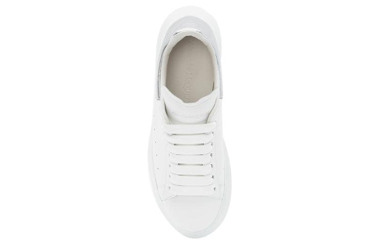 (WMNS) Alexander McQueen Oversized Sneaker 'Silver Crocodile' 553770WHYBQ9071 #