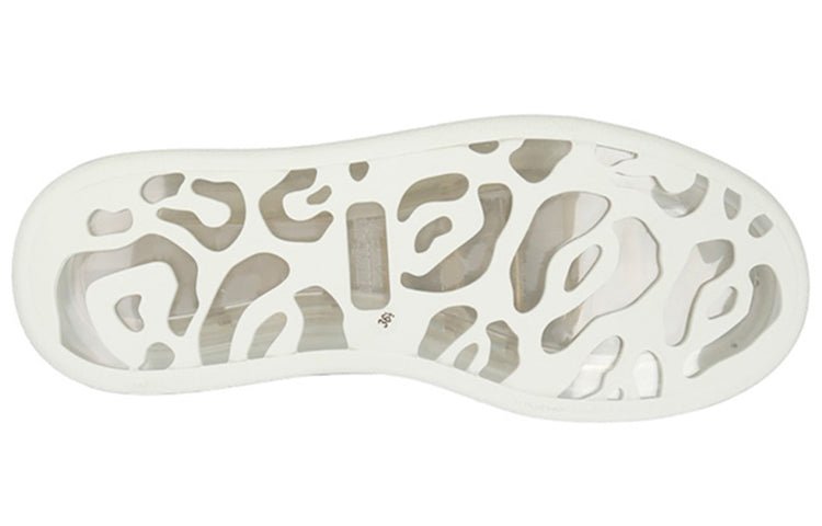 (WMNS) Alexander McQueen Oversized Sneaker 'White Clear Sole' 611698WHX989000 #