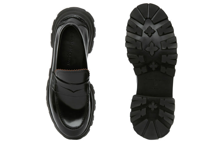 (WMNS) Alexander McQueen Wander Loafer 'Black' 664618WHZ801000 #