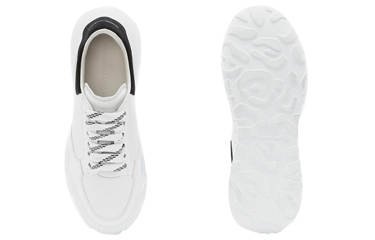 (WMNS) Alexander McQueen Court Trainer 'White Black' 633915WHZ969061 #