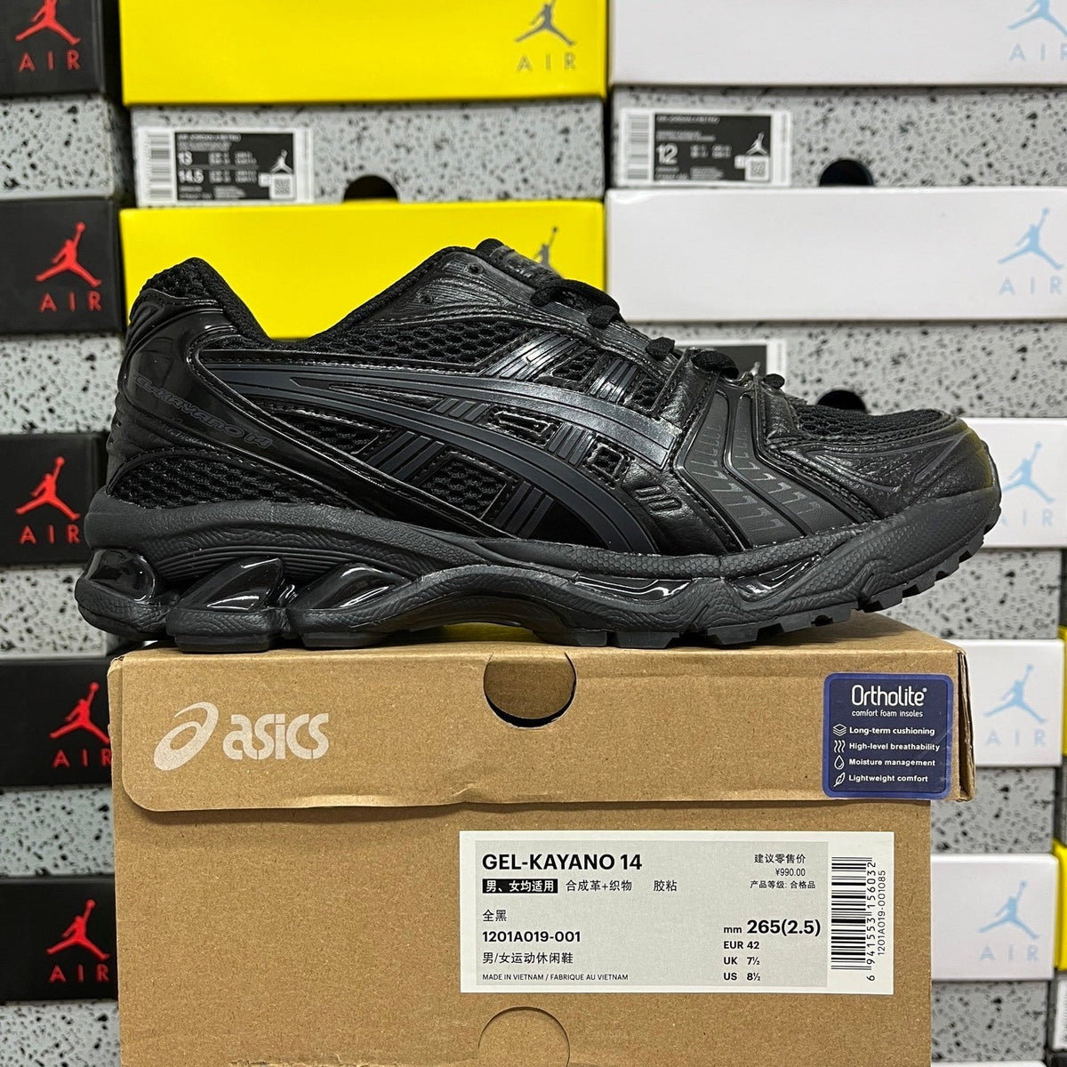 Asics Gel-Kayano 14 Black Graphite Grey