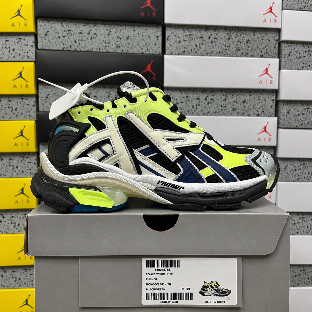 Balenciaga Runner 7.0 Cream Black Green
