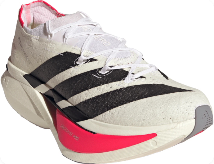adidas Adizero Prime X3 Strung – Men's Running Shoes | White / Lucid Red