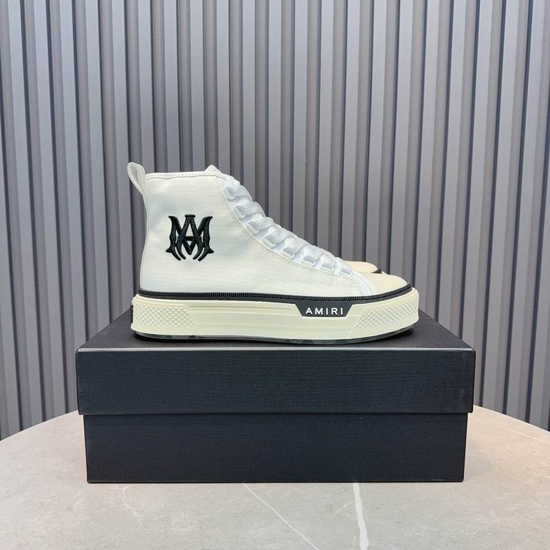 AMIRI Stars Court Low Sneaker — Grey & White Suede