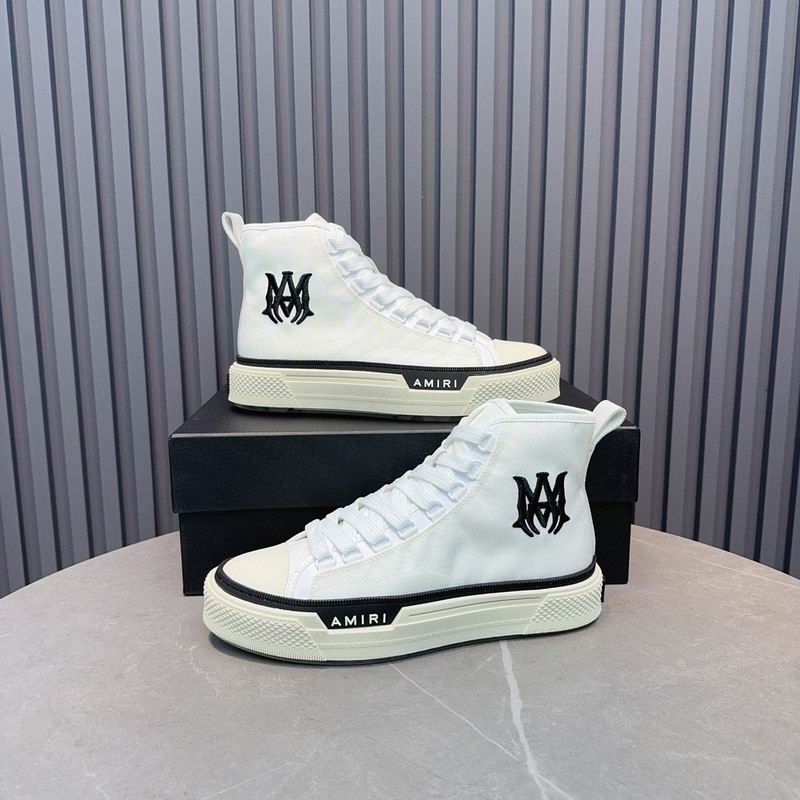 AMIRI Stars Court Low Sneaker — Grey & White Suede