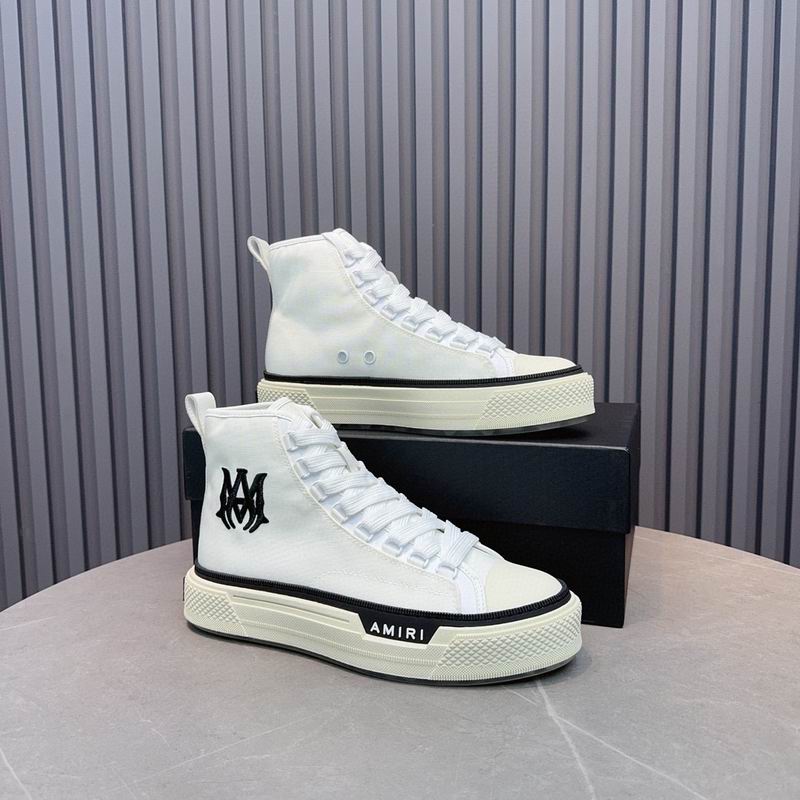 AMIRI Stars Court Low Sneaker — Grey & White Suede