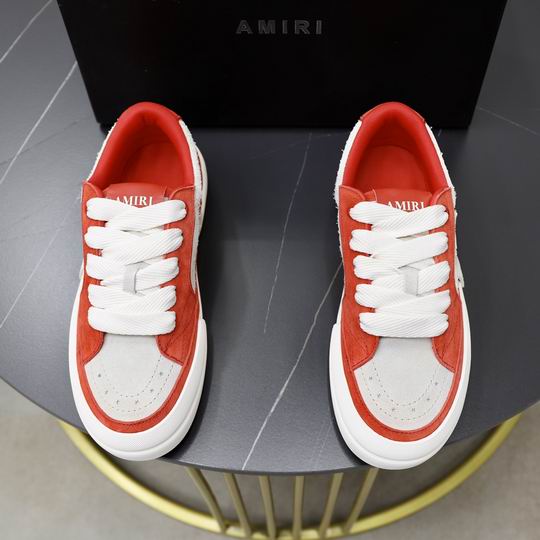 AMIRI Classic Low | Red & White Leather Sneaker