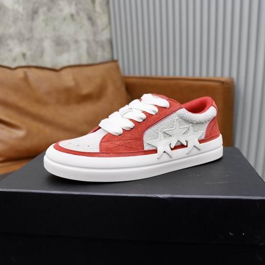AMIRI Classic Low | Red & White Leather Sneaker