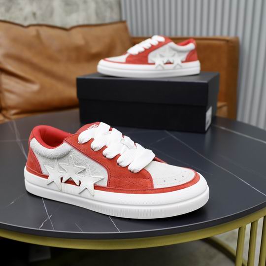 AMIRI Classic Low | Red & White Leather Sneaker