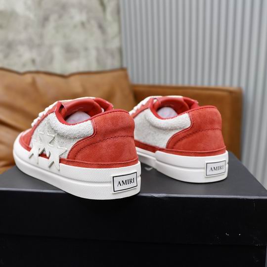 AMIRI Classic Low | Red & White Leather Sneaker