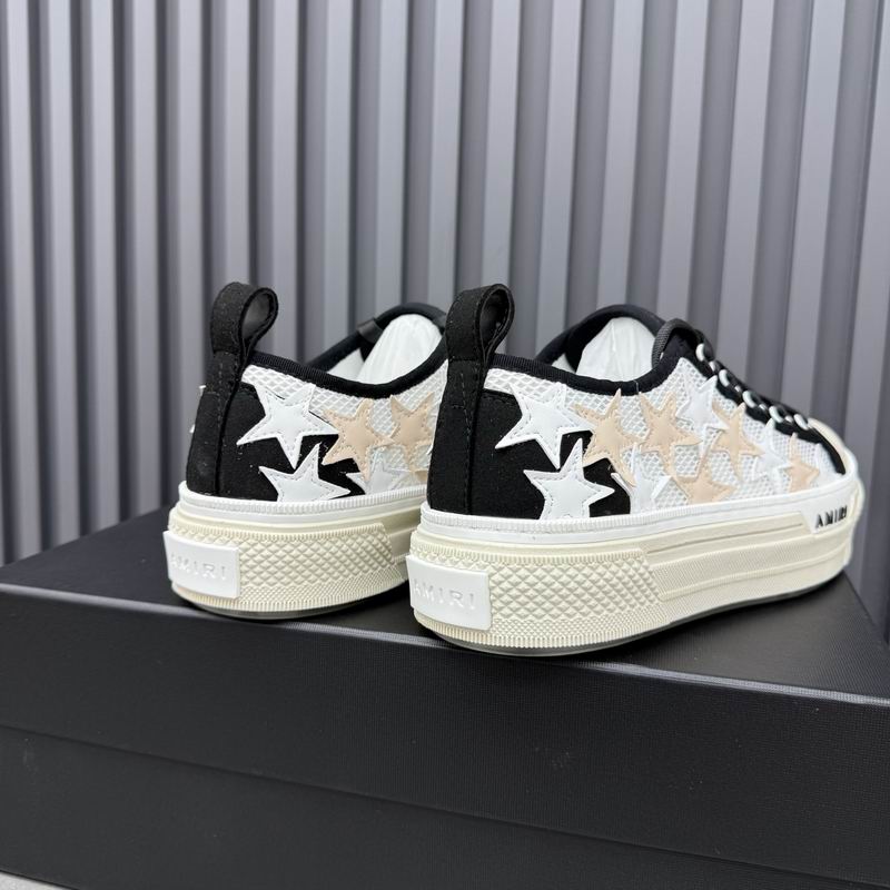 AMIRI Stars Court Low | Black & White Mesh Sneaker
