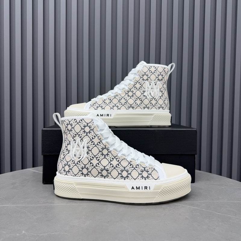 AMIRI MA-1 High Top | White Bandana Monogram Canvas Sneaker