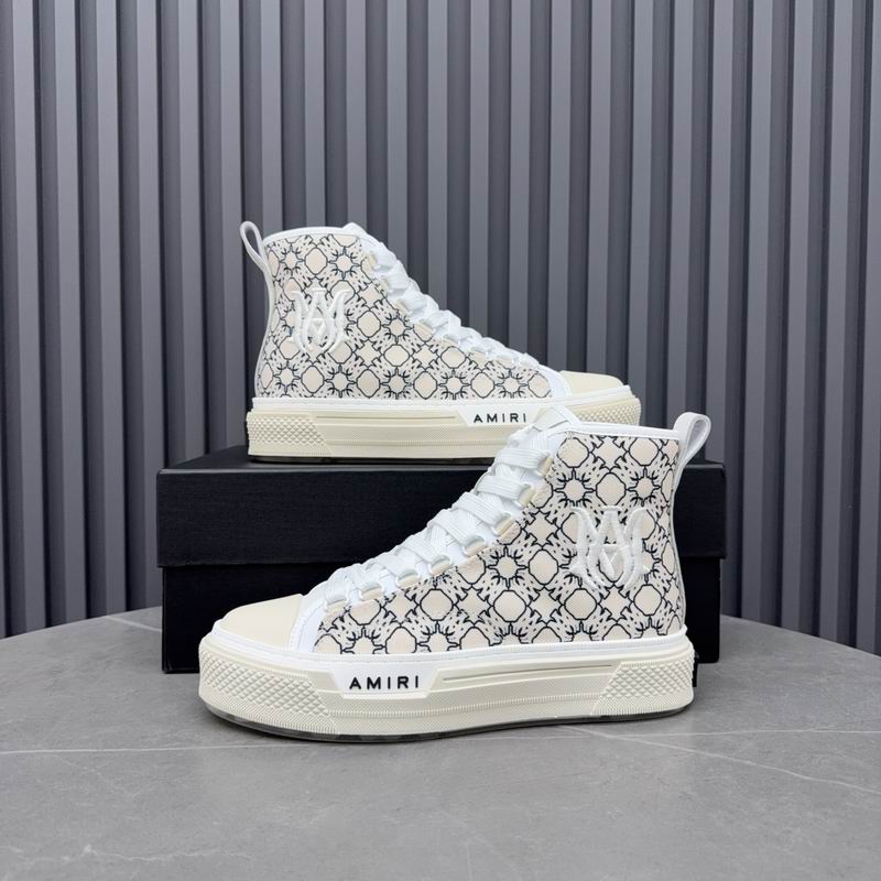 AMIRI MA-1 High Top | White Bandana Monogram Canvas Sneaker