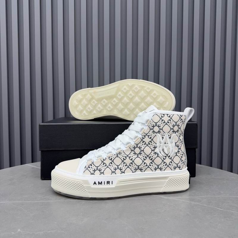AMIRI MA-1 High Top | White Bandana Monogram Canvas Sneaker