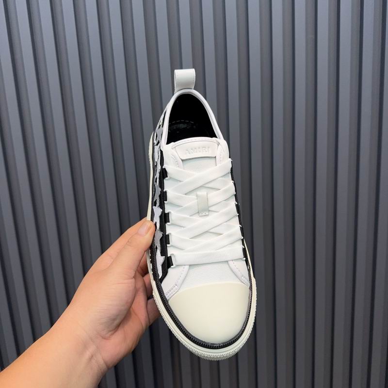 AMIRI Stars Court Low | Black & White Checkerboard Sneaker