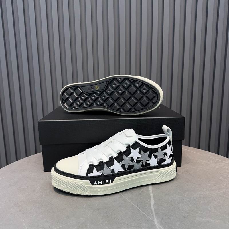 AMIRI Stars Court Low | Black & White Checkerboard Sneaker